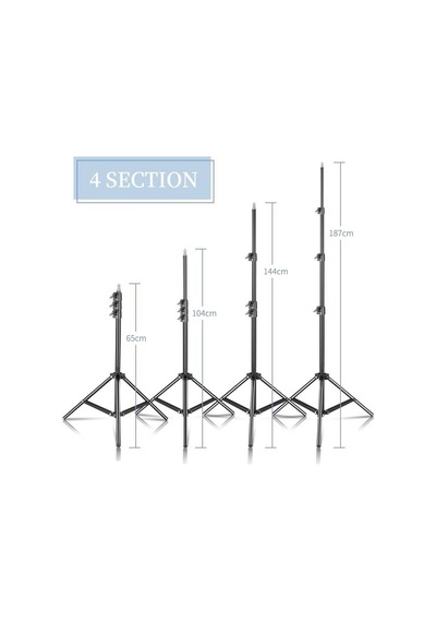 Bluetooth Kumandalı Tripod 2.1 Mt 360 Döner Başlıklı Telefon Tutucu Ring Light Stüdyo Lamba Ayağı