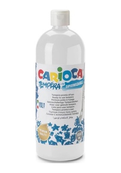 1000 Ml Beyaz Guaj Boya, Tempera Markalı 10'lu