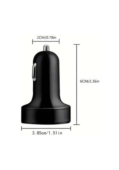 Tr 6 Portlu Hızlı Araç Şarj Cihazı 4 Usb + 2 Type-c Çıkışlı Dijital Göstergeli Oto Şarjı