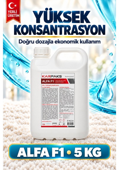 Alfa F1 Ultra Halı Yıkama Şampuanı 5 Kg Tekli