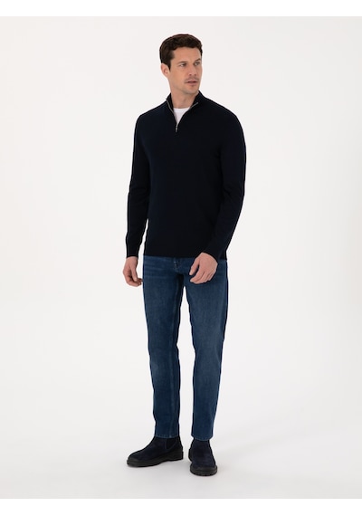 Cacharel Lacivert Regular Fit Kazak