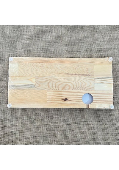 1 Adet Otel Servis Karşılama Sunum İkram Tepsisi Doğal Masif Ahşap 5 Bölmeli Kettle Ketil Altlığı 41x20 Cm