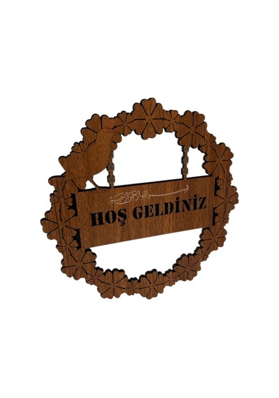 Kapı Süsü Numaralık Hoş Geldiniz Yazılı Dekoratif Ev Hediyesi