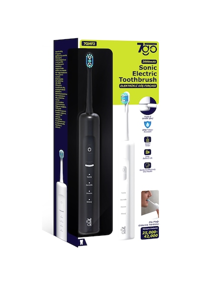 7go 7gmf2 Sonic Elektrikli Diş Fırçası Siyah