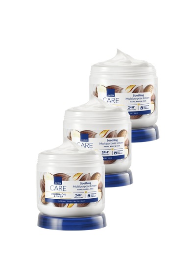 Avon Care Jojoba Yağı Ve Shea İçeren Çok Amaçlı Krem 400ml Üçlü Paket