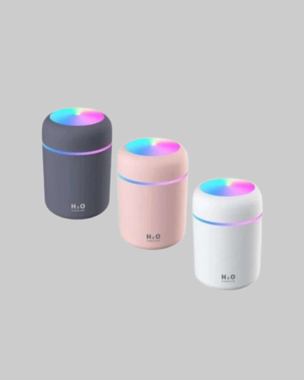 Taşınabilir Usb Mini Nemlendirici Led Aydınlatmalı, Çift Püskürtme Modu Çok Renkli