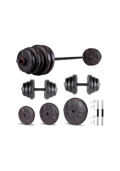 Spor Hero Serisi 75 Kg Dambıl Seti Ve Halter Seti Ağırlık Fitness Seti