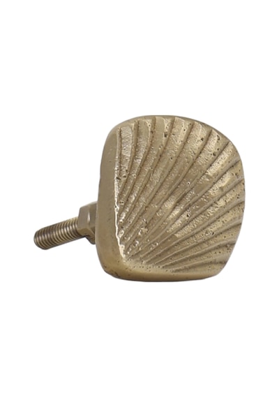 Yargıcı Deniz Kabuğu Formunda Pirinç Kaplı Çekmece Kulbu 5x5x5 CM 26YNHA1025C St
