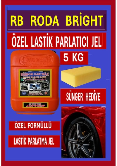 Rb Roda Bright Lastik Parlatıcı Jel Siyahlaştırıcı Temizleyici 5 Lt