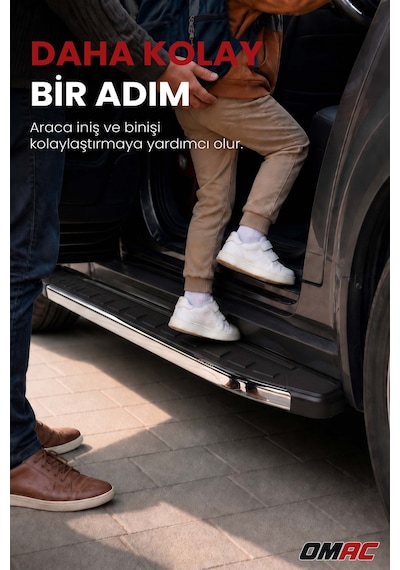 Peugeot 3008 2023-2027 Uyumlu Araca Özel Proside Yan Basamak Krom