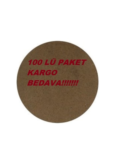 33 Cm Çap Daire Ham Mdf 3 Mm Levha Lazer Kesim Yuvarlak Plaka Supla N11.5118