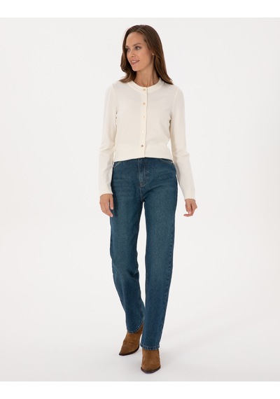 Pierre Cardin Kadın Ekru Hırka Triko 50316337-vr019 Ekru