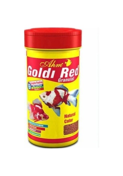 Ahm Goldi Red Granulat Japon Balığı Yemi 250 Ml