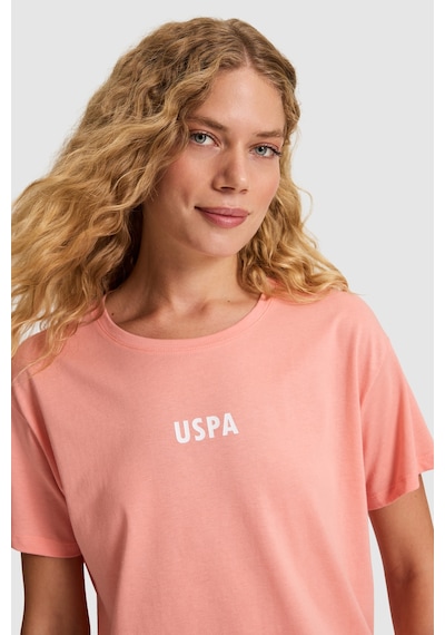 U.S. Polo Assn. U.s. Polo Assn. Kadın Mercan Tişört 50323530-vr204 Coral