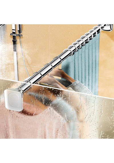 Tr Duş Perdesi Çubuğu Ayarlanabilir 40 İla 500 Cm, Delme Gerektirmez, Paslanmaz Çelik, Kaymaz Banyo, Dolap, Pencere Genel