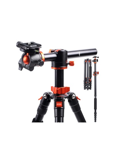 K&f Concept - Sa254t2 185cm Alüminyum Kompakt Tripod Kf09.090