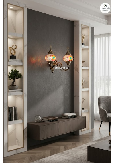 Çiftli Aplik Kırmızı - 770682524 Kırmızı