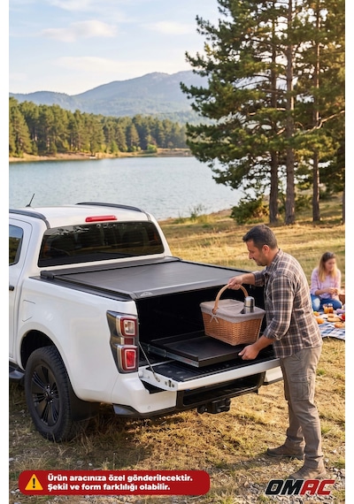 Isuzu D-max 2021-2026 Uyumlu Araca Özel Omback Sürgülü Bagaj Kapama Siyah