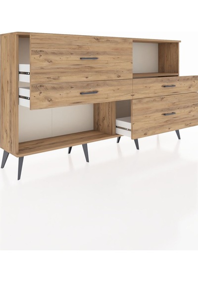 Arges Konsol Tek Raflı 4 Çekmeceli 176x30x99 Çam-çam Çam-çam Arges Konsol Tek Raflı 4 Çekmeceli 176x30x99 Çam-çam Çam-çam