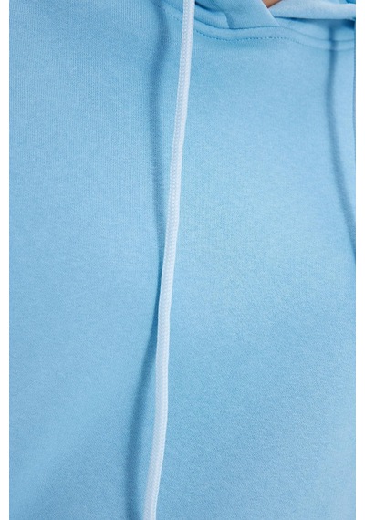 Tudors Kadın Relax Fit Rahat Kesim Pamuklu Kapüşonlu Kanguru Cepli Mavi Sweatshirt-39936 Mavi Tudors Kadın Relax Fit Rahat Kesim Pamuklu Kapüşonlu Kanguru Cepli Mavi Sweatshirt-39936 Mavi