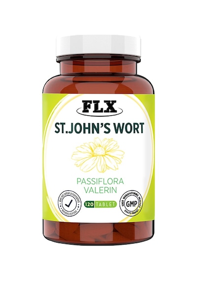 FLX St. John’s Wort Passiflora Valerin 120 Tablet İçeren Takviye Edici 18967935