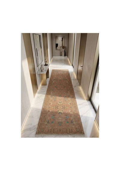 Dekoratif Halı Kaymaz Taban Leke Tutmaz Yıkanabilir Kilim Özel Ölçü Salon Halısı 3051 Çok Renkli