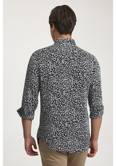 D's Damat Slim Fit Siyah Baskılı Gömlek 8ec02ap02259d Siyah