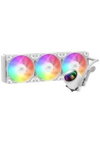 Powerboost Cırcle 360w R.bow Fan Lga1700/am5 Uyumlu 360mm Cpu Sıvı Soğutma Beyaz 360 MM