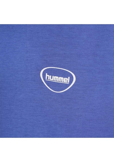 Hummel Inter Erkek Mavi Yuvarlak Yaka Tişört Mavi