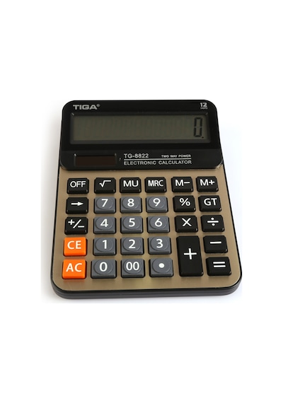Tiga Tg-8822 Ofis Hesap Makinesi Büyük Boy Metal Yüzey