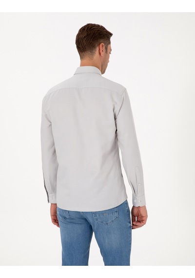 Pierre Cardin Erkek Gri Gömlek Desenli 50311487-vr024 Gri