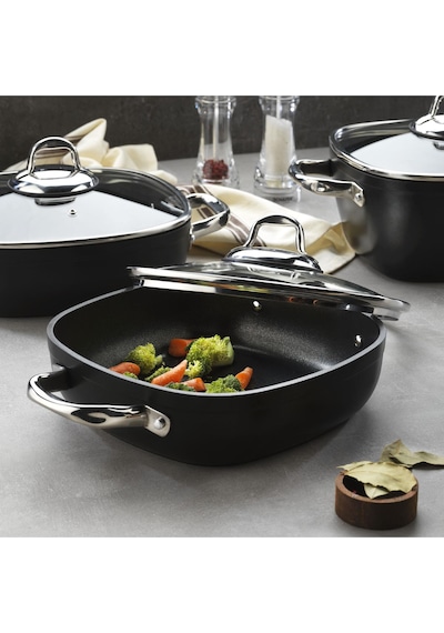 Schafer Gastronomıe 24 CM Master Granit İndüksiyon Basık Tencere