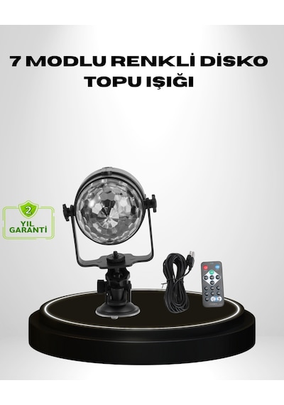 Ritme Duyarlı Led Disko Topu Renkli Işık Gösterili Parti Lambası Diğer