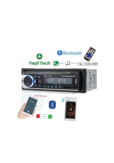 Exvol Kingwin EXW-21 Araba Oto Teyp 4x60W Bluetooth Usb Sd Aux 2 Yıl Garantili