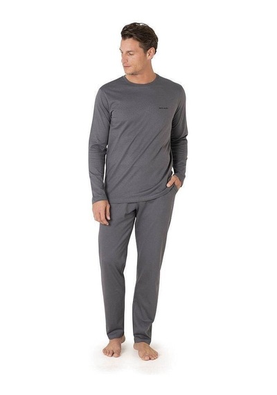 Pierre Cardin 3'lü Çizgili Robdöşambır Penye Pijama Takım Kutulu Damat Çeyiz Seti Bordo