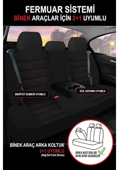 Fiat Doblo Facelift 2015 1.6 105 Hp Multijet 2016 Uyumlu Tay Tüyü. Oto Kılıfı Tam Set Carbon Kırmızı.