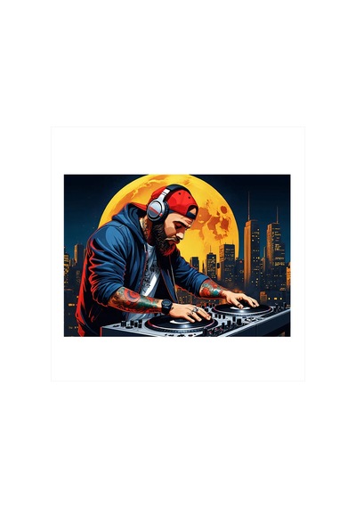 Gece Kulübü Dj Hediyelik Ahşap Tablo