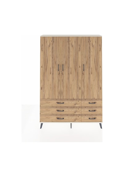 Arges Dolap 5 Raflı 6 Çekmeceli Tek Askılı 132x30x195 Aytaşı-çam/çam Atlas Çam/atlas Çam Arges Dolap 5 Raflı 6 Çekmeceli Tek Askılı 132x30x195 Aytaşı-çam/çam Atlas Çam/atlas Çam
