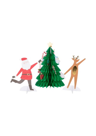 Meri Meri - Festive Honeycomb Tree Card - Yeni Yıl Ağacı Tebrik Kartı 0 - 99