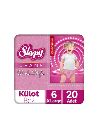 Pink Jeans Külot Bez 6 Numara Xlarge 20 Adet Diğer