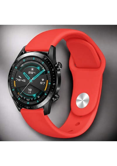 Huawei Gt2 46mm İçin Uyumlu 22mm Silikon Kordon