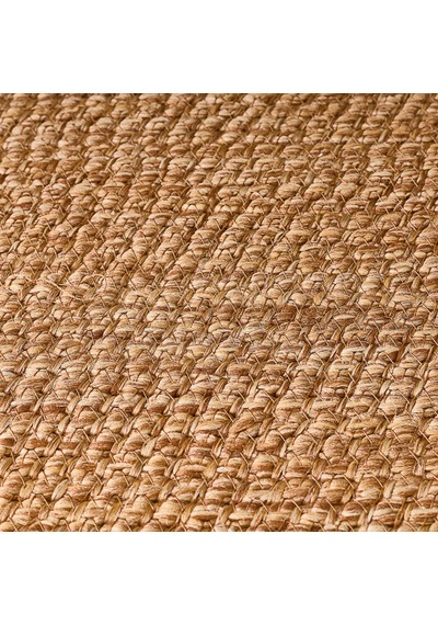 Living Jüt Görünümlü Şerit Banyo Paspası - Kahverengi / Krem 40x60 Cm Çok Renkli