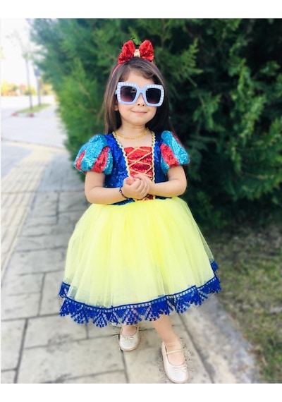 Pamuk Prenses Kız Çocuk Kostüm Elbisesi