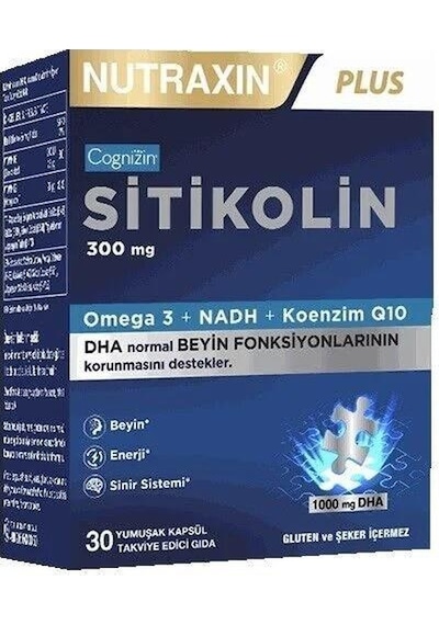 Nutraxin Sitikolin 300 Mg 30 Kapsül