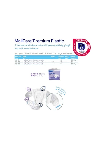 Molicare 8 Damla Belbantlı Hasta Bezi Medıum 26 Adet-3 Paket M