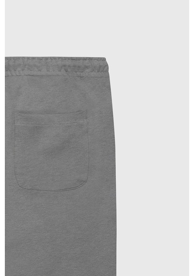 AC&Co / Altınyıldız Classics Erkek Grı Melanj Standart Fit Günlük Rahat Spor Örme Şort GRI MELANJ