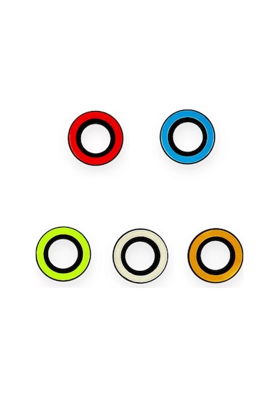 Newface Apple  Uyumlu  iPhone 12 Pro Max Neon Fosforlu Kamera Lens - Sarı,