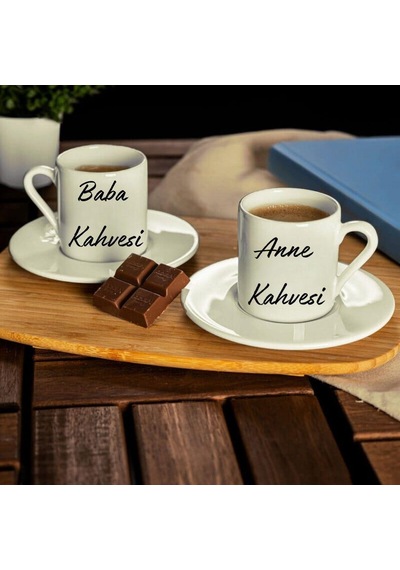 Anne Baba Kahvesi 2li Fincan Seti
