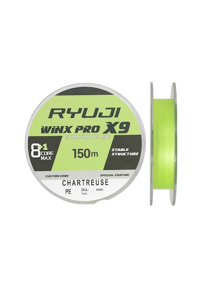 Ryuji Winx Pro X8+1 X9 150m Chartreuse Örgü - İp Misina 0.10mm 6.7kg