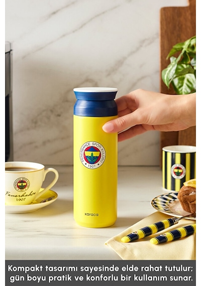 Karaca X Fenerbahçe Lisanslı Logo Termos 500 Ml Sarı